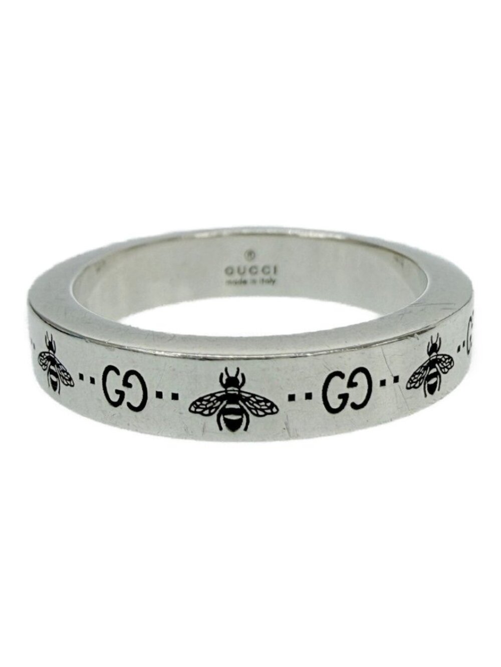 Gucci Silver GG&b Ring